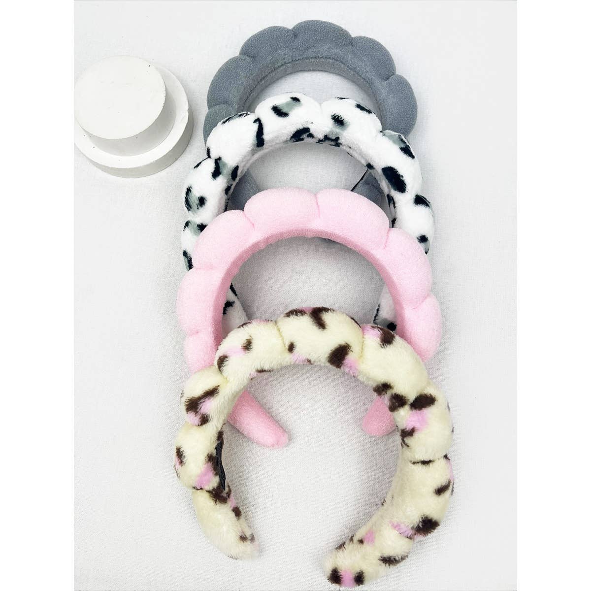 Leopard and Solid Mix Spa Headband