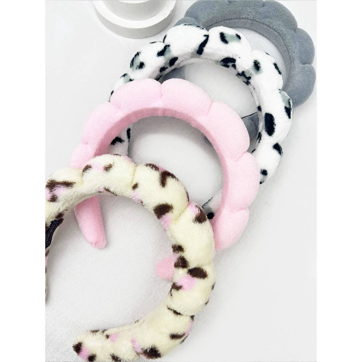 Leopard and Solid Mix Spa Headband