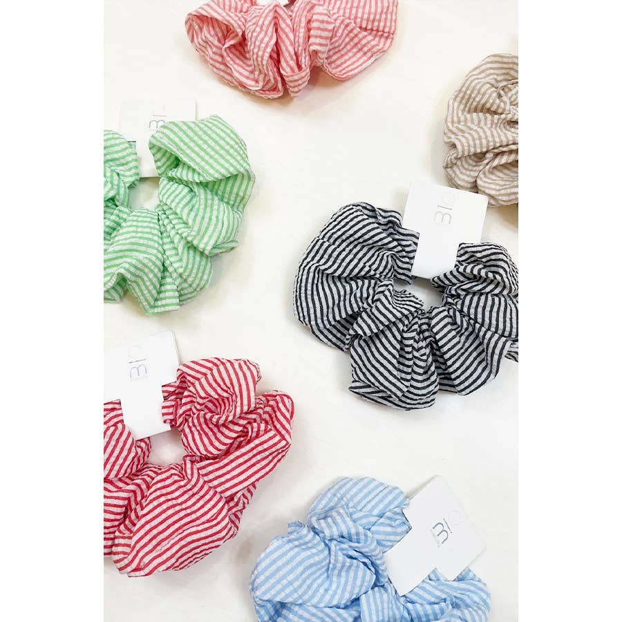 Stripe Pattern Large Scrunchie