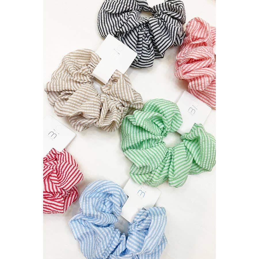 Stripe Pattern Large Scrunchie