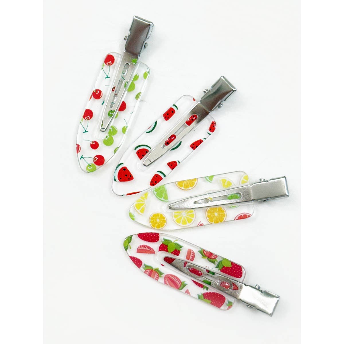 Fruit Print Styling Duck Bill Clips