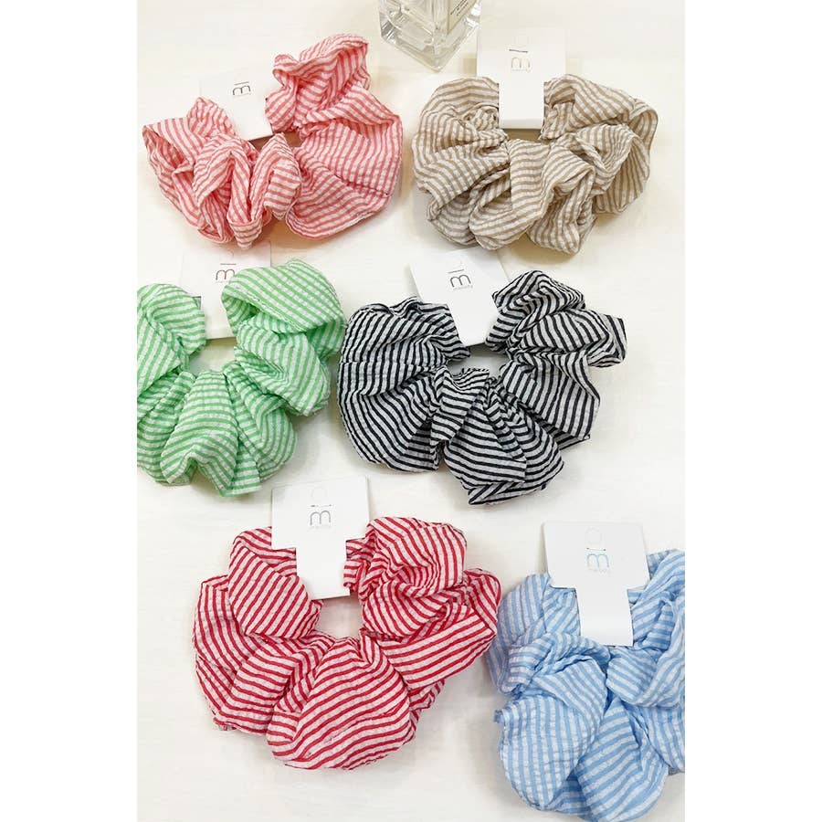 Stripe Pattern Large Scrunchie