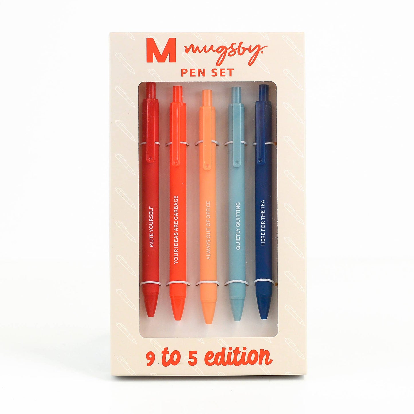 Working 9-5 Pen Set Edition, Pens, Pen Set, Funny Pens