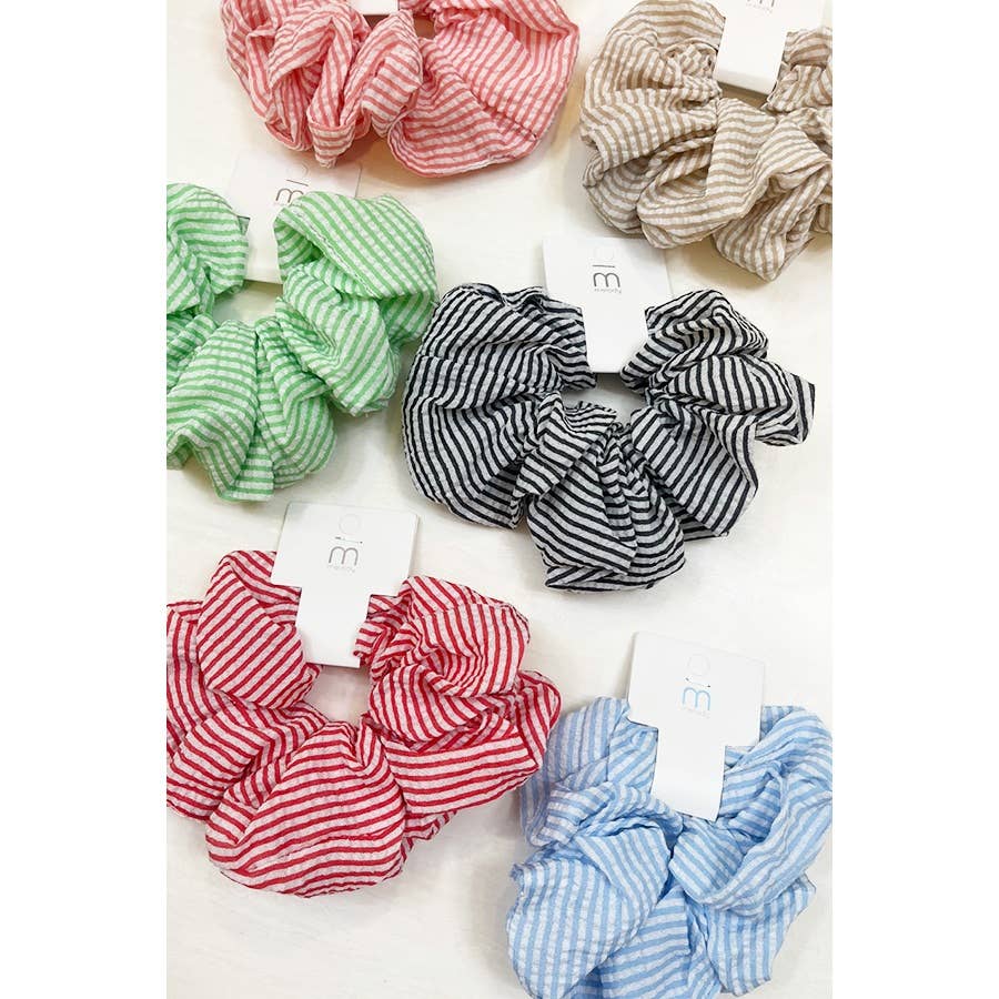 Stripe Pattern Large Scrunchie