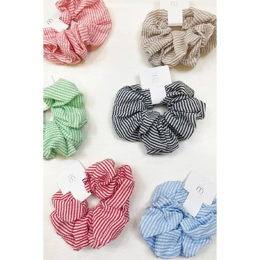 Stripe Pattern Large Scrunchie
