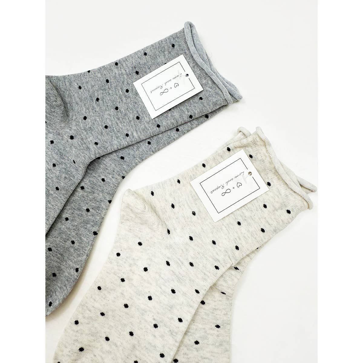 Roll Up Casual Polkadot Socks