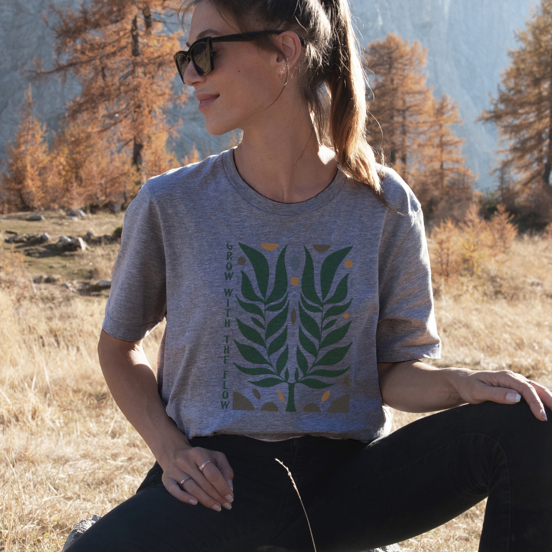 Grow With the Flow Shirt | Shirt That Plants Trees | Eco Tee