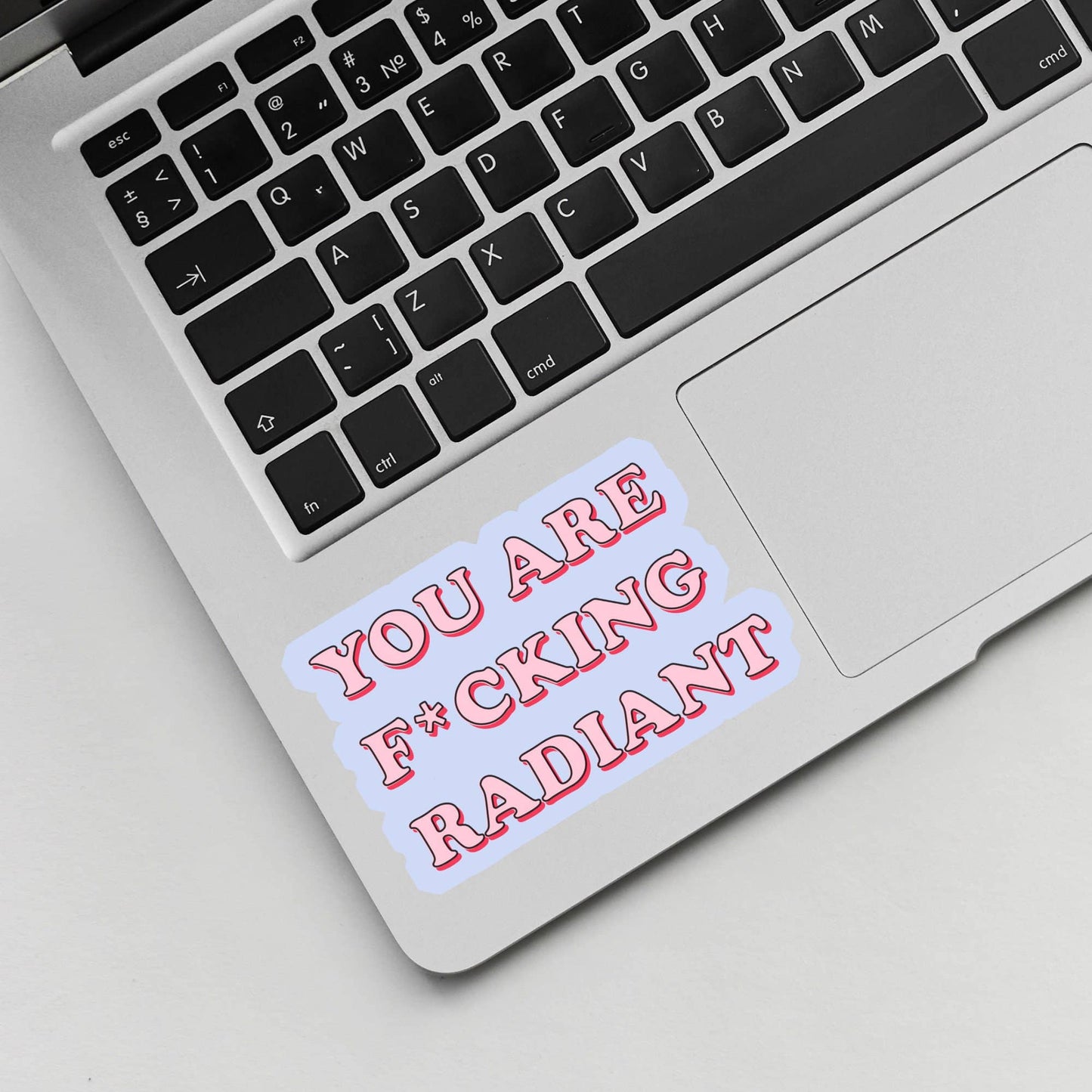 You Are F*cking Radiant Sticker, Positive Quote Stickers, Self Love Sticker, Positive Affirmation, Laptop Stickers, Waterproof Sticker
