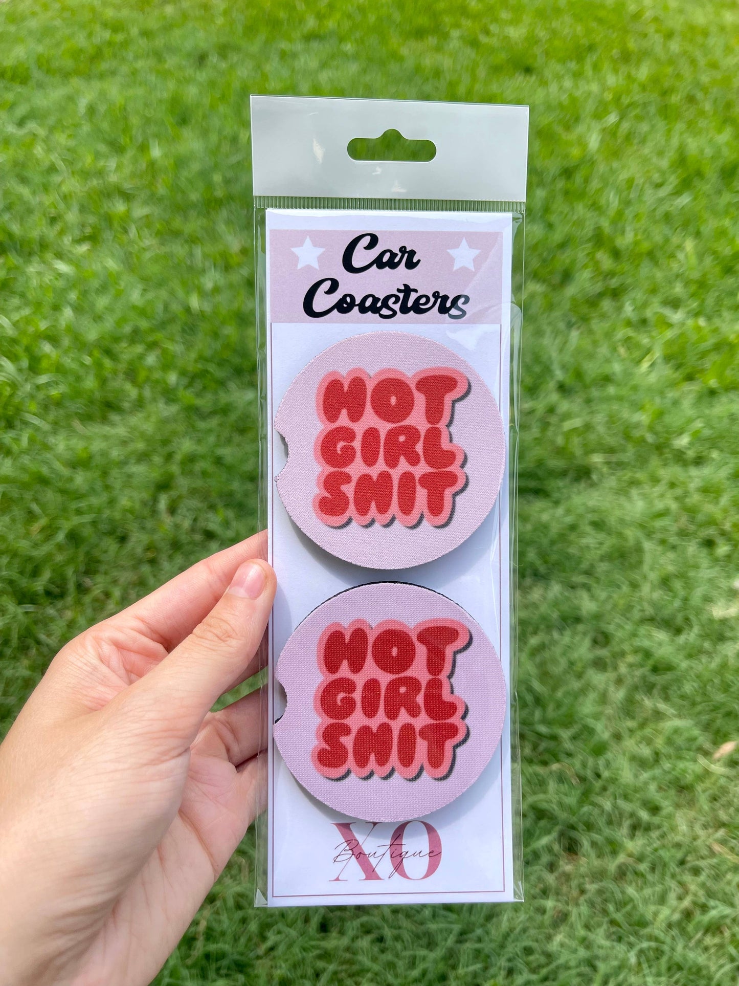 Hot Girl Shit Car Coasters