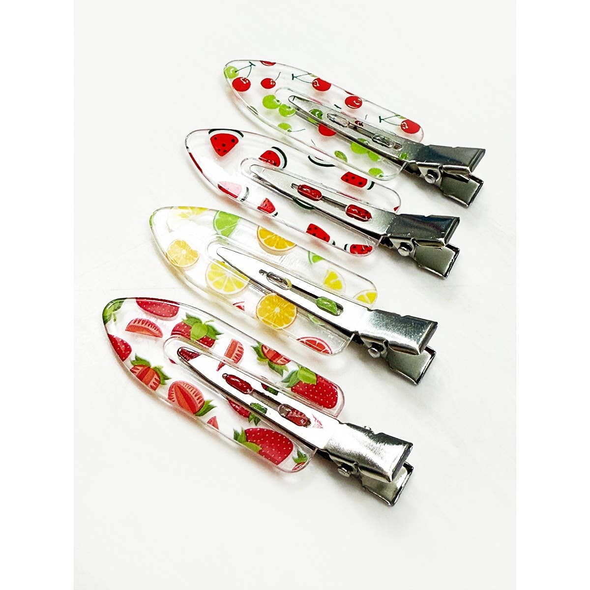 Fruit Print Styling Duck Bill Clips