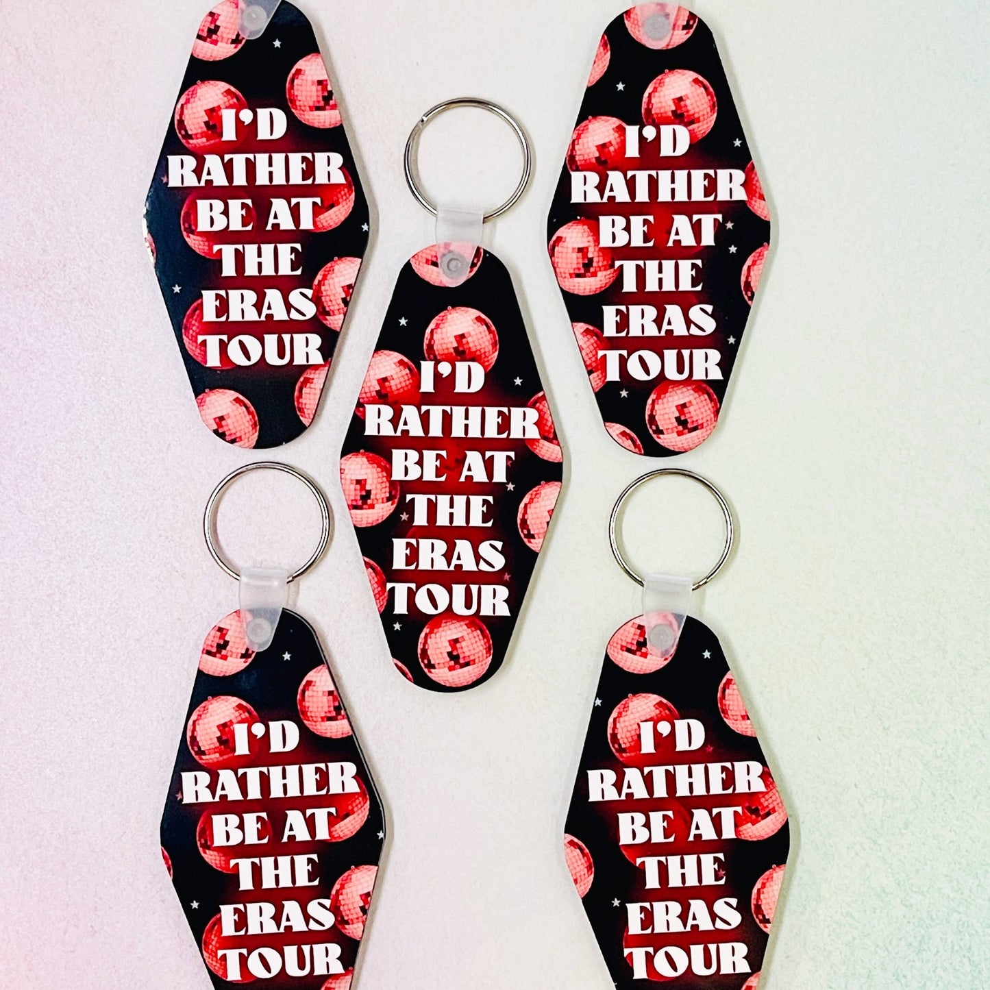 Motel Style Keychain, I'd Rather Be At The Eras Tour