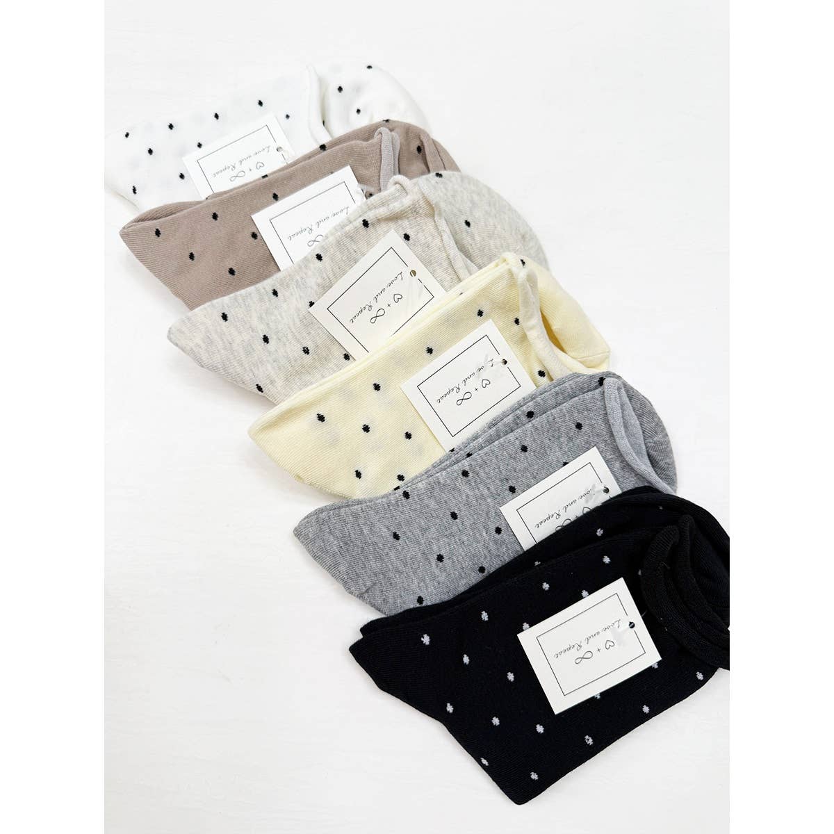 Roll Up Casual Polkadot Socks