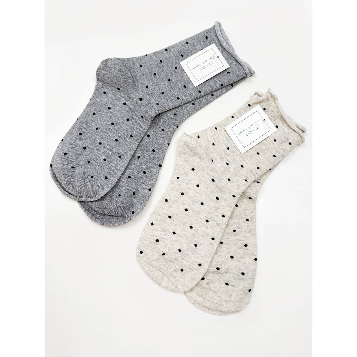Roll Up Casual Polkadot Socks