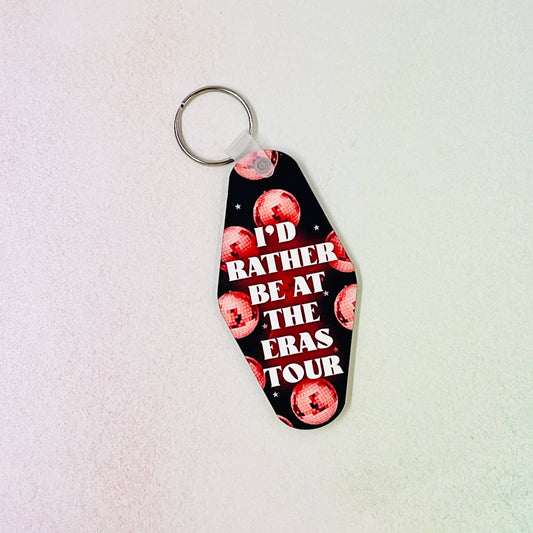 Motel Style Keychain, I'd Rather Be At The Eras Tour