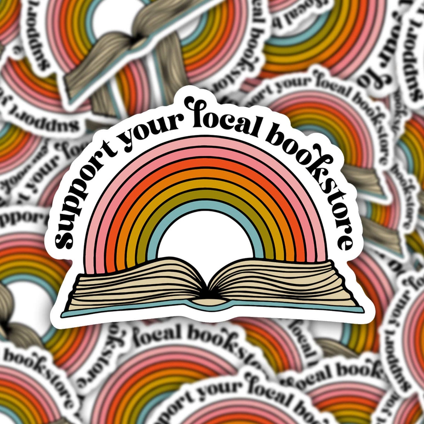 Support Your Local Bookstore Vinyl Sticker