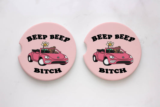 Beep Beep Car Coasters