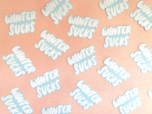 Winter Sucks Vinyl Sticker